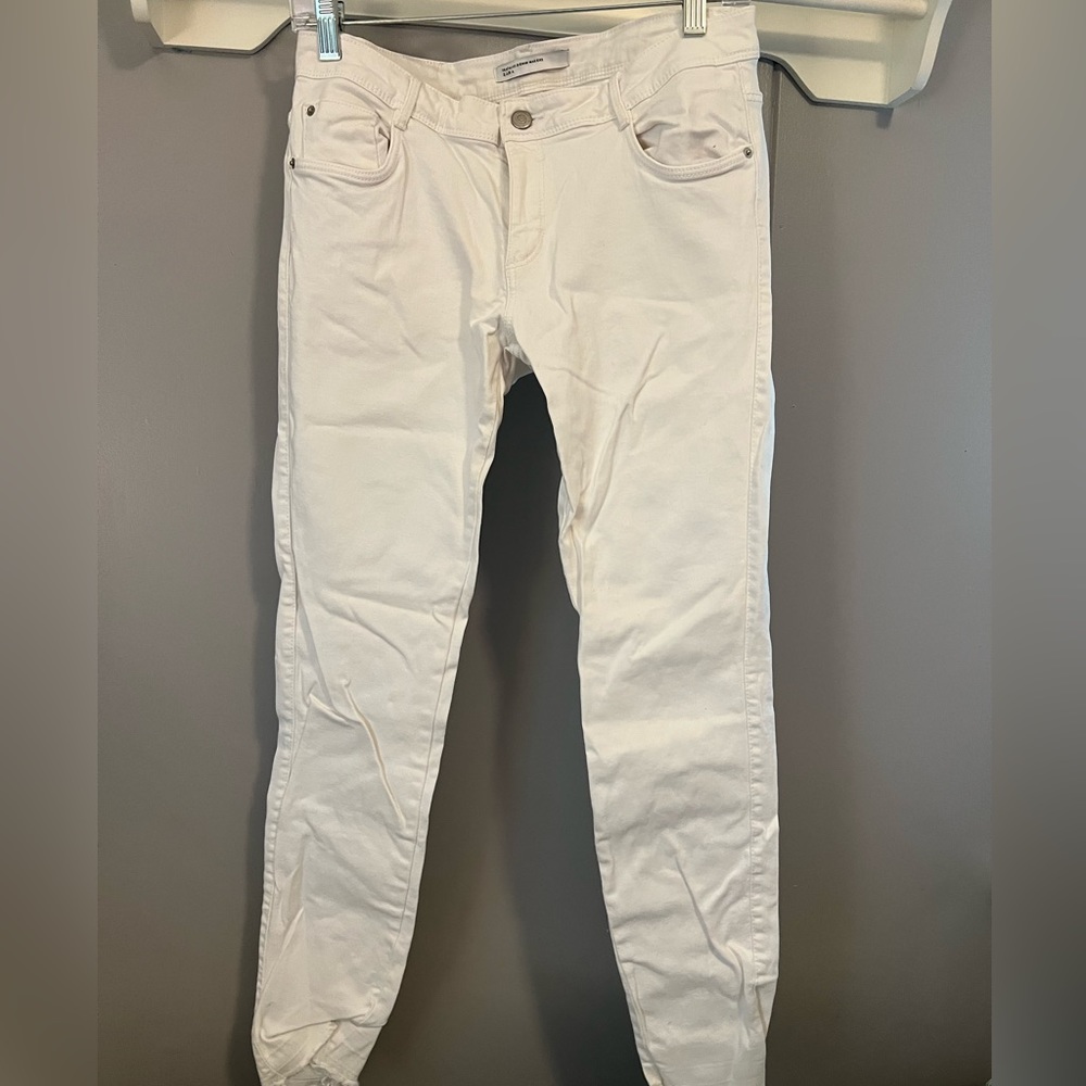Zara white denim